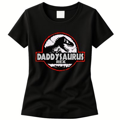 Dinosaur Daddysaurus Rex Father Day For Dad Funny Gifts Idea Womens T-Shirt