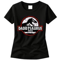 Dinosaur Daddysaurus Rex Father Day For Dad Funny Gifts Idea Womens T-Shirt
