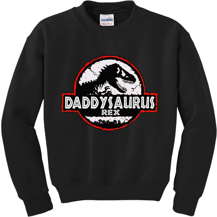 Dinosaur Daddysaurus Rex Father Day For Dad Funny Gifts Idea Kids Sweatshirt
