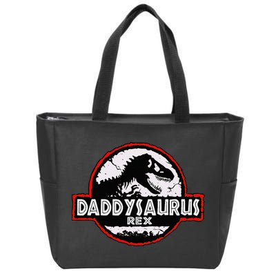 Dinosaur Daddysaurus Rex Father Day For Dad Funny Gifts Idea Zip Tote Bag