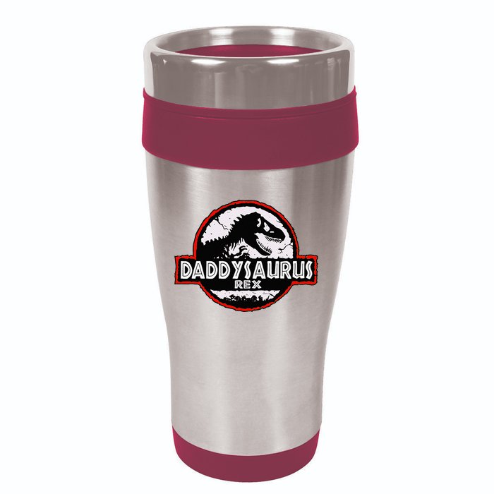 Dinosaur Daddysaurus Rex Father Day For Dad Funny Gifts Idea 16oz Travel Tumbler