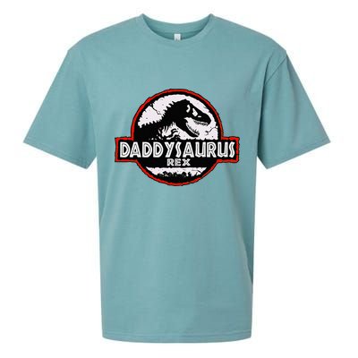 Dinosaur Daddysaurus Rex Father Day For Dad Funny Gifts Idea Sueded Cloud Jersey T-Shirt