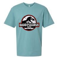 Dinosaur Daddysaurus Rex Father Day For Dad Funny Gifts Idea Sueded Cloud Jersey T-Shirt