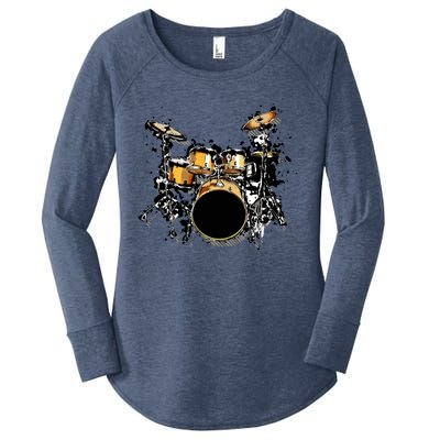 Drummer Women's Perfect Tri Tunic Long Sleeve Shirt