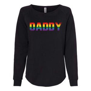 Daddy Dad Rainbow Flag Queer Lesbian Priide Csd Lgbt Gift Womens California Wash Sweatshirt