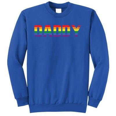 Daddy Dad Rainbow Flag Queer Lesbian Priide Csd Lgbt Gift Sweatshirt