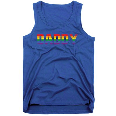 Daddy Dad Rainbow Flag Queer Lesbian Priide Csd Lgbt Gift Tank Top