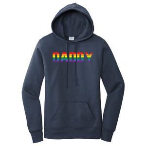 Daddy Dad Rainbow Flag Queer Lesbian Priide Csd Lgbt Gift Women's Pullover Hoodie