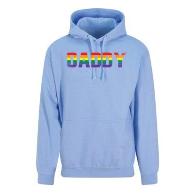 Daddy Dad Rainbow Flag Queer Lesbian Priide Csd Lgbt Gift Unisex Surf Hoodie