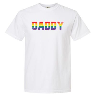 Daddy Dad Rainbow Flag Queer Lesbian Priide Csd Lgbt Gift Garment-Dyed Heavyweight T-Shirt