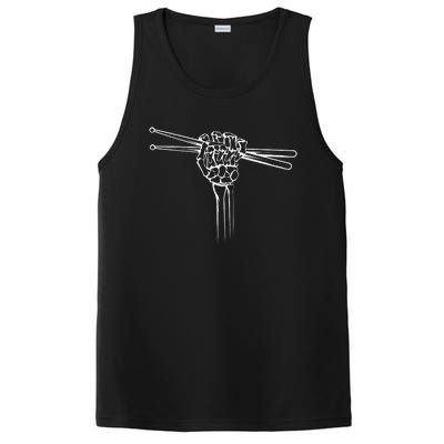 Drummer Drum Sticks Skeleton Hand Horns PosiCharge Competitor Tank