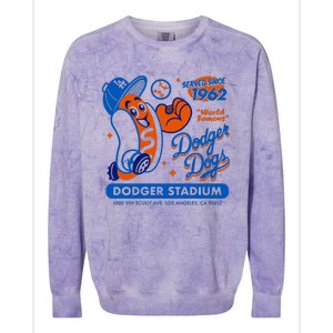 Dodger Dogs Since 1962 Colorblast Crewneck Sweatshirt