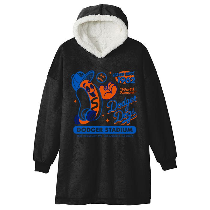 Dodger Dogs Since 1962 Hooded Wearable Blanket