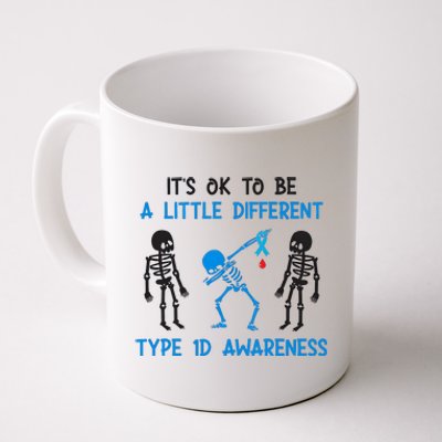 Diabetes Dabbing Skeletons ItS Ok To Be A Little Different Type 1d Coffee Mug