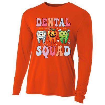 Dental Dentist Squad Funny Halloween Dental Team Costume Gift Cooling Performance Long Sleeve Crew