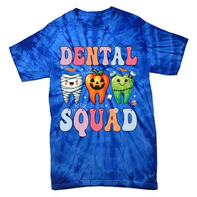 Dental Dentist Squad Funny Halloween Dental Team Costume Gift Tie-Dye T-Shirt