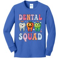 Dental Dentist Squad Funny Halloween Dental Team Costume Gift Kids Long Sleeve Shirt