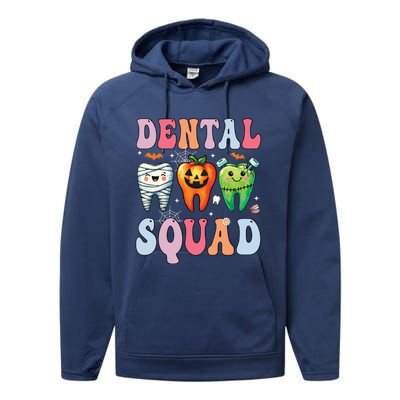 Dental Dentist Squad Funny Halloween Dental Team Costume Gift Performance Fleece Hoodie