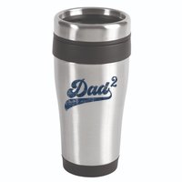 Dad2 Dad Squared Gifts Father Of Two Daddy 2 Second Time Dad 16oz Travel Tumbler