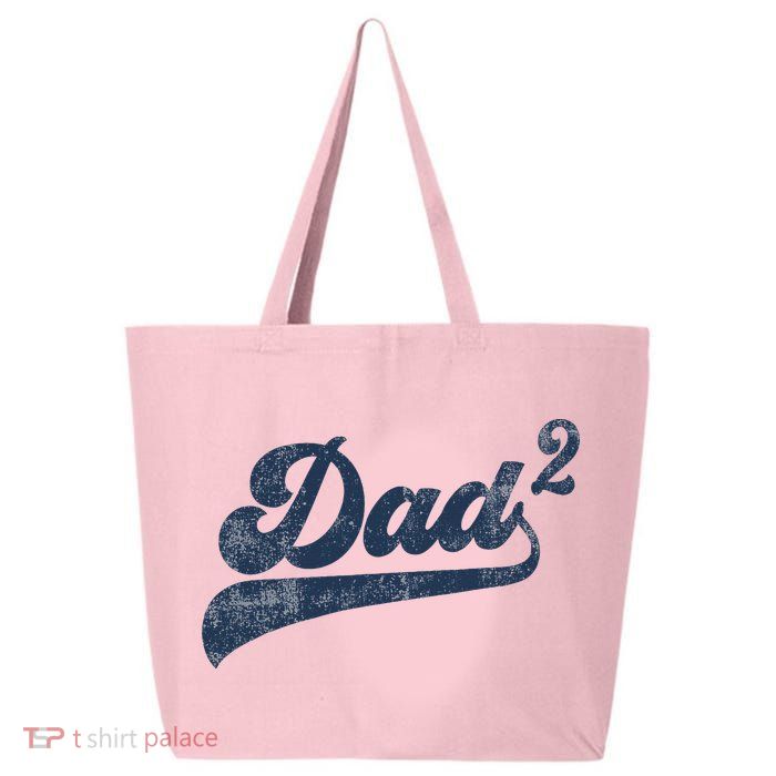 Dad2 Dad Squared Gifts Father Of Two Daddy 2 Second Time Dad 25L Jumbo Tote