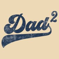 Dad2 Dad Squared Gifts Father Of Two Daddy 2 Second Time Dad Drawstring Bag