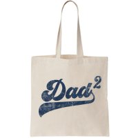 Dad2 Dad Squared Gifts Father Of Two Daddy 2 Second Time Dad Bag