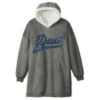 Dad2 Dad Squared Gifts Father Of Two Daddy 2 Second Time Dad Hooded Wearable Blanket