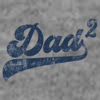 Dad2 Dad Squared Gifts Father Of Two Daddy 2 Second Time Dad Toddler Hoodie