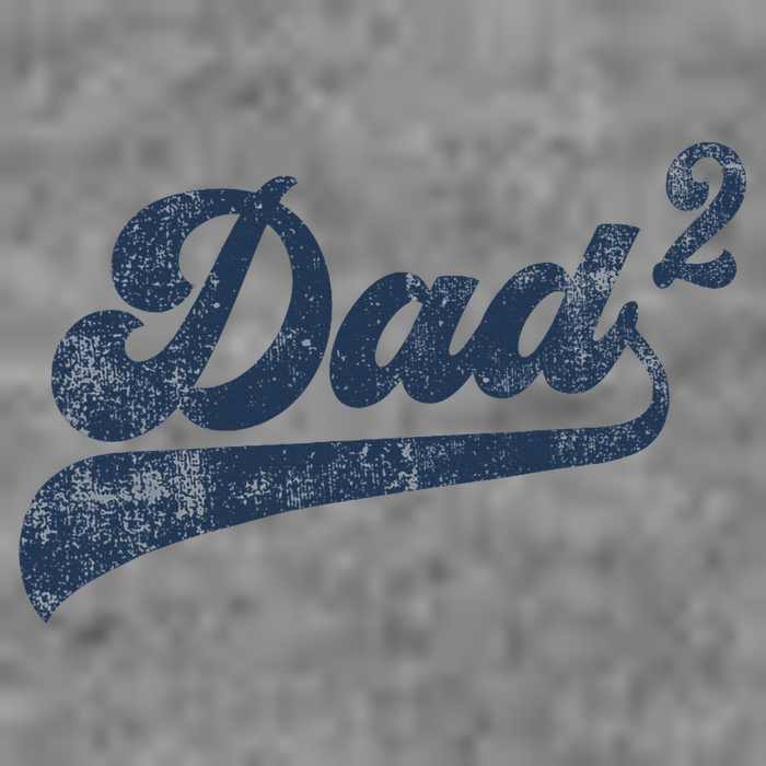 Dad2 Dad Squared Gifts Father Of Two Daddy 2 Second Time Dad Toddler Hoodie