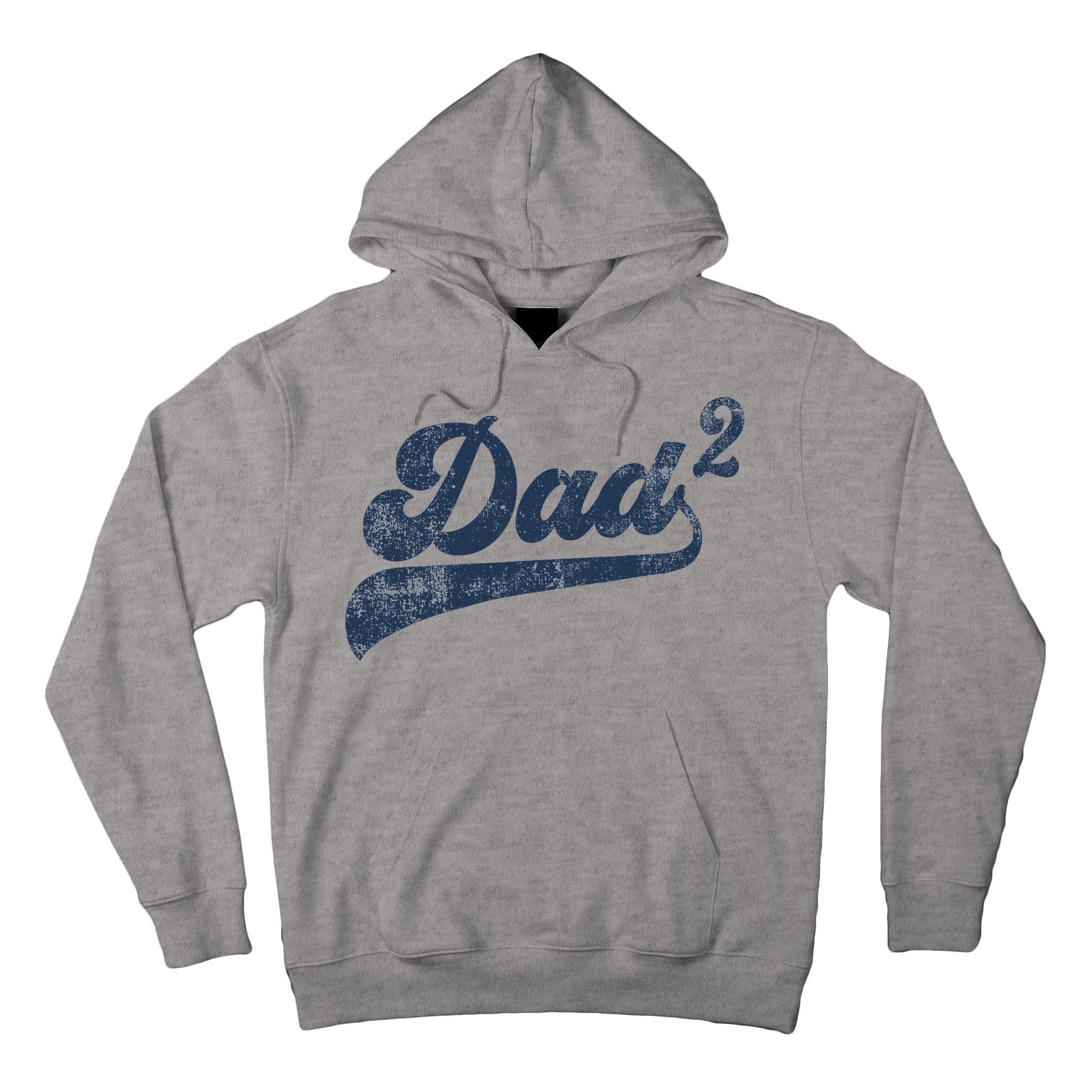 Dad2 Dad Squared Gifts Father Of Two Daddy 2 Second Time Dad Tall Hoodie