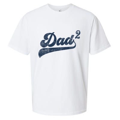 Dad2 Dad Squared Gifts Father Of Two Daddy 2 Second Time Dad Sueded Cloud Jersey T-Shirt