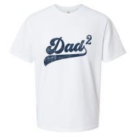 Dad2 Dad Squared Gifts Father Of Two Daddy 2 Second Time Dad Sueded Cloud Jersey T-Shirt