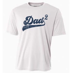 Dad2 Dad Squared Gifts Father Of Two Daddy 2 Second Time Dad Cooling Performance Crew T-Shirt