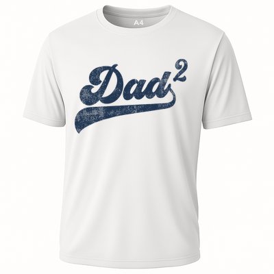 Dad2 Dad Squared Gifts Father Of Two Daddy 2 Second Time Dad Performance Shirt