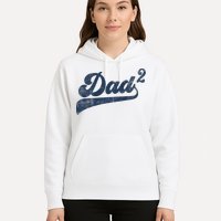 Dad2 Dad Squared Gifts Father Of Two Daddy 2 Second Time Dad Hoodie