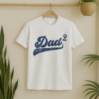Dad2 Dad Squared Gifts Father Of Two Daddy 2 Second Time Dad T-Shirt