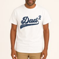 Dad2 Dad Squared Gifts Father Of Two Daddy 2 Second Time Dad Tall T-Shirt