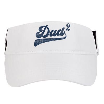 Dad2 Dad Squared Gifts Father Of Two Daddy 2 Second Time Dad Adult Drive Performance Visor