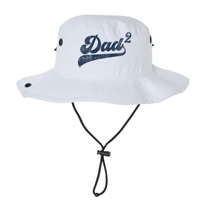 Dad2 Dad Squared Gifts Father Of Two Daddy 2 Second Time Dad Bucket Hat
