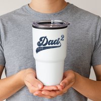 Dad2 Dad Squared Gifts Father Of Two Daddy 2 Second Time Dad Tumbler