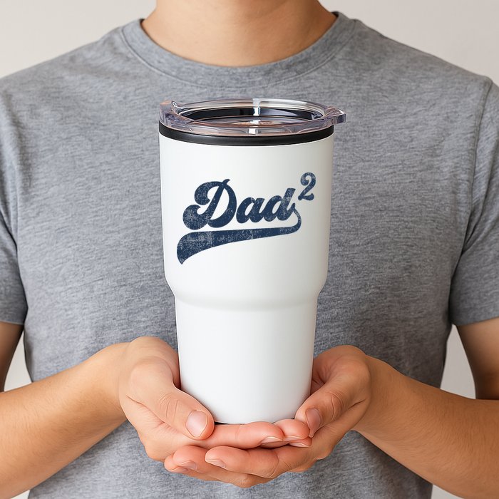 Dad2 Dad Squared Gifts Father Of Two Daddy 2 Second Time Dad Tumbler