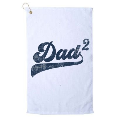 Dad2 Dad Squared Gifts Father Of Two Daddy 2 Second Time Dad Golf Towel