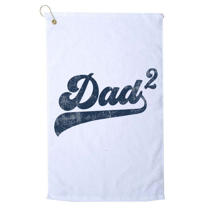 Dad2 Dad Squared Gifts Father Of Two Daddy 2 Second Time Dad Golf Towel