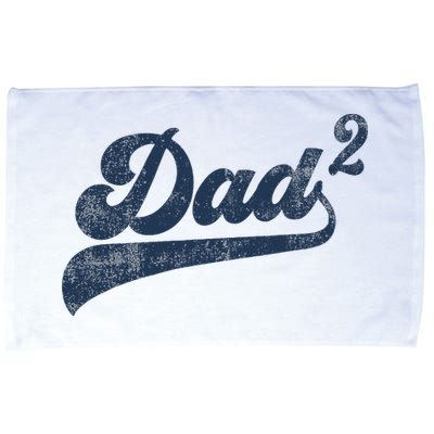 Dad2 Dad Squared Gifts Father Of Two Daddy 2 Second Time Dad Microfiber Hand Towel