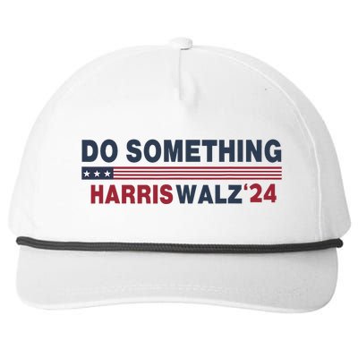 Dnc Do Something Vote Kamala Harris Walz 2024 For President Snapback Five-Panel Rope Hat