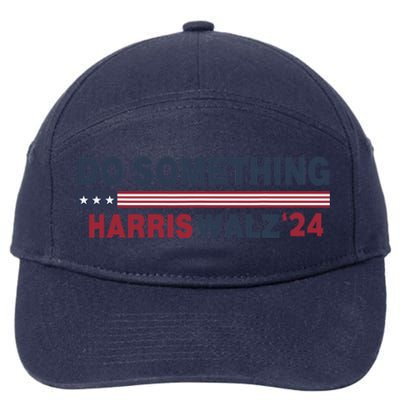 Dnc Do Something Vote Kamala Harris Walz 2024 For President 7-Panel Snapback Hat