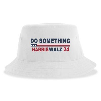 Dnc Do Something Vote Kamala Harris Walz 2024 For President Sustainable Bucket Hat