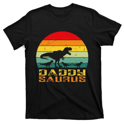 Daddysaurus Daddy Saurus Dino Dinosaur T Rex T-Shirt