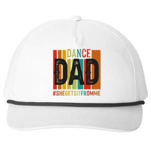 Dance Dad Street Dance Dancing Dad Fathers Day Gift Snapback Five-Panel Rope Hat