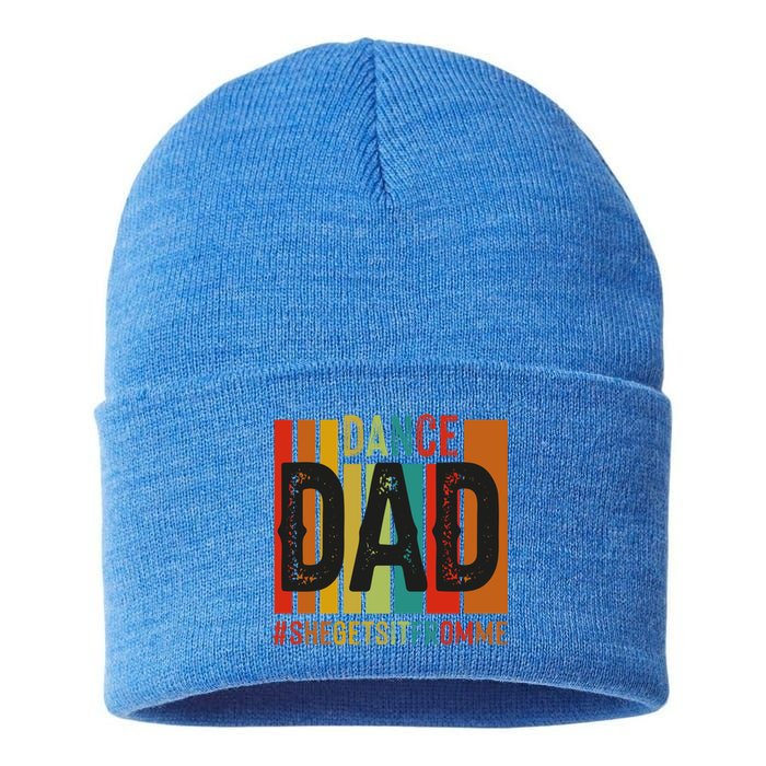 Dance Dad Street Dance Dancing Dad Fathers Day Gift Sustainable Knit Beanie